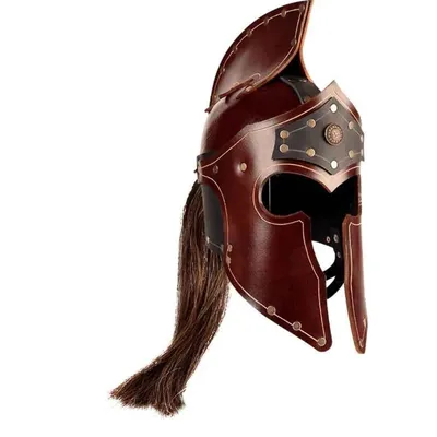 Mittelalterliches Halloween-Cosplay-Zubehör, Ritter, Krieger, Gladiator, spartanisches römisches griechisches Kostüm, Filmcharakter, Helm für Erwachsene, Unisex Image