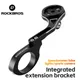 ROCKBROS Staffa di estensione per supporto luce per computer da bicicletta Supporto per bici Supporto Gopro per supporto per bicicletta per computer Bryton IGS Garmin