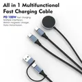 Cavo di ricarica wireless 3 in1 per telefoni cellulari con caricabatterie wireless USB-C per iPhone13 14 16
