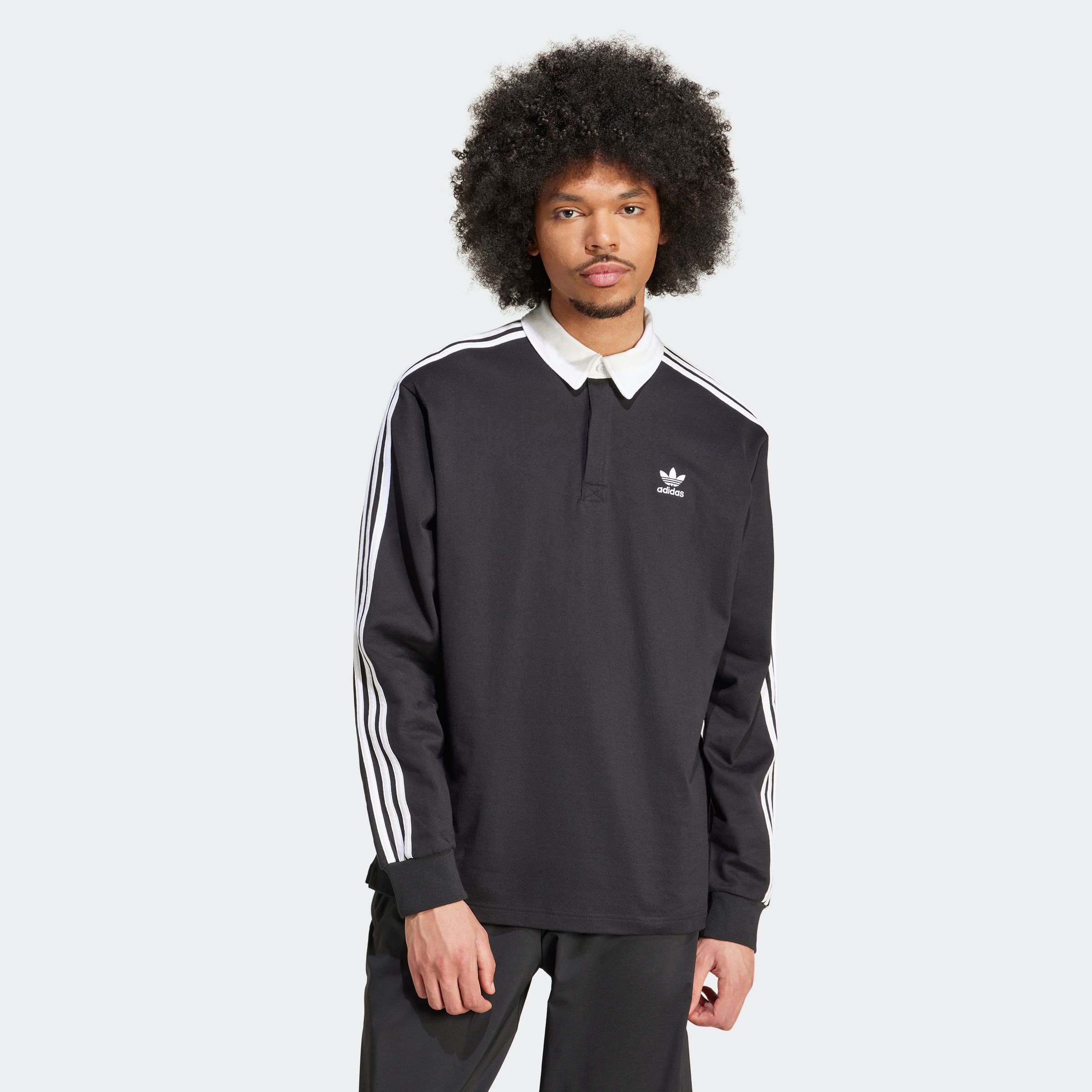 Poloshirt ADIDAS ORIGINALS "Rugby polo", Herren, Gr. XL, schwarz, Obermaterial: 100% Baumwolle, Shirts Image