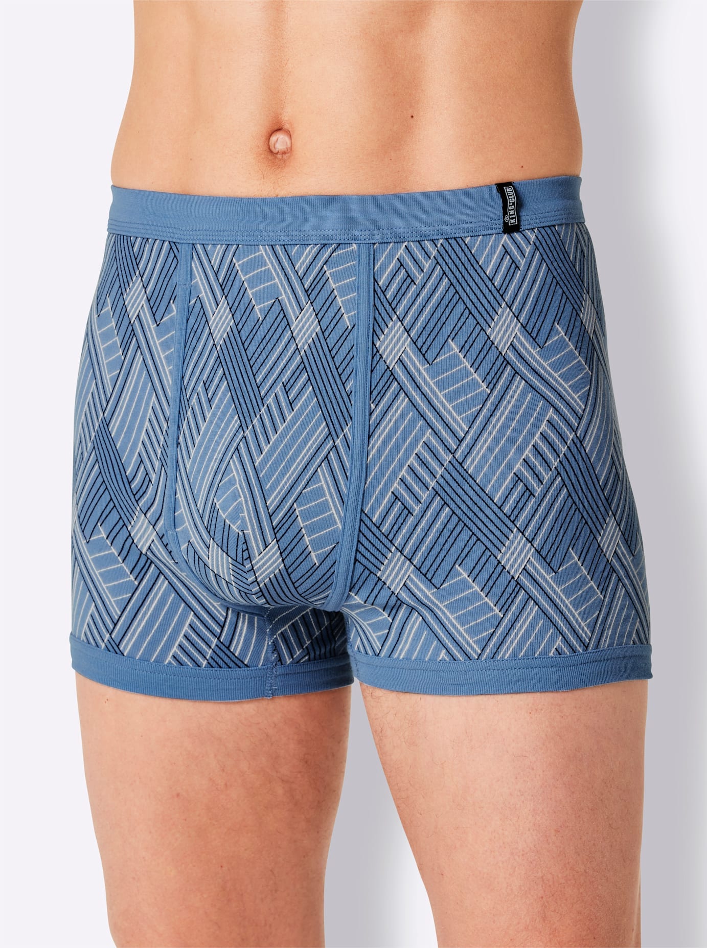 Schlüpfer KINGS CLUB, Herren, Gr. 8, blau (mittelblau, bedruckt), 100% Baumwolle, Unterhosen Image