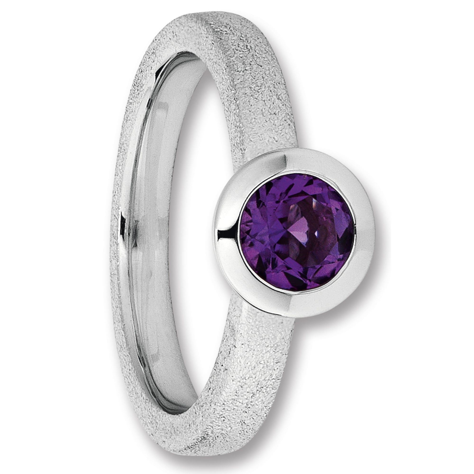 Silberring ONE ELEMENT "Amethyst Ring aus 925 Silber" Gr. 54, silber, Fingerringe, Damen, 54, Silber 925 (Sterlingsilber), Silberring, Zart funkelnde Details – elegant & vielseitig kombinierbar