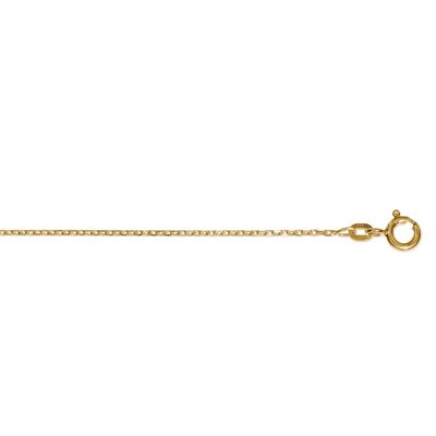 Goldkette ONE ELEMENT "Halskette aus 333 Gelbgold Ø 1,3 mm" Gr. 40, gold, Halsketten, Damen, 40, Gelbgold 333, Damen Gold Schmuck Rundankerkette Image