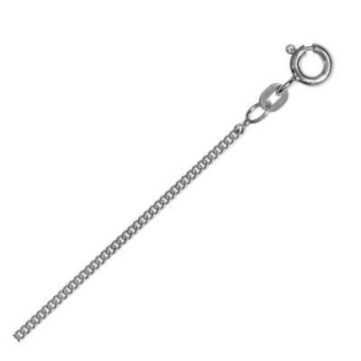 Goldkette ONE ELEMENT "Halskette aus 333 Weißgold Ø 1,4 mm" Gr. 40, silber, Halsketten, Damen, 40, Weißgold 333, Damen Gold Schmuck Panzerkette Image