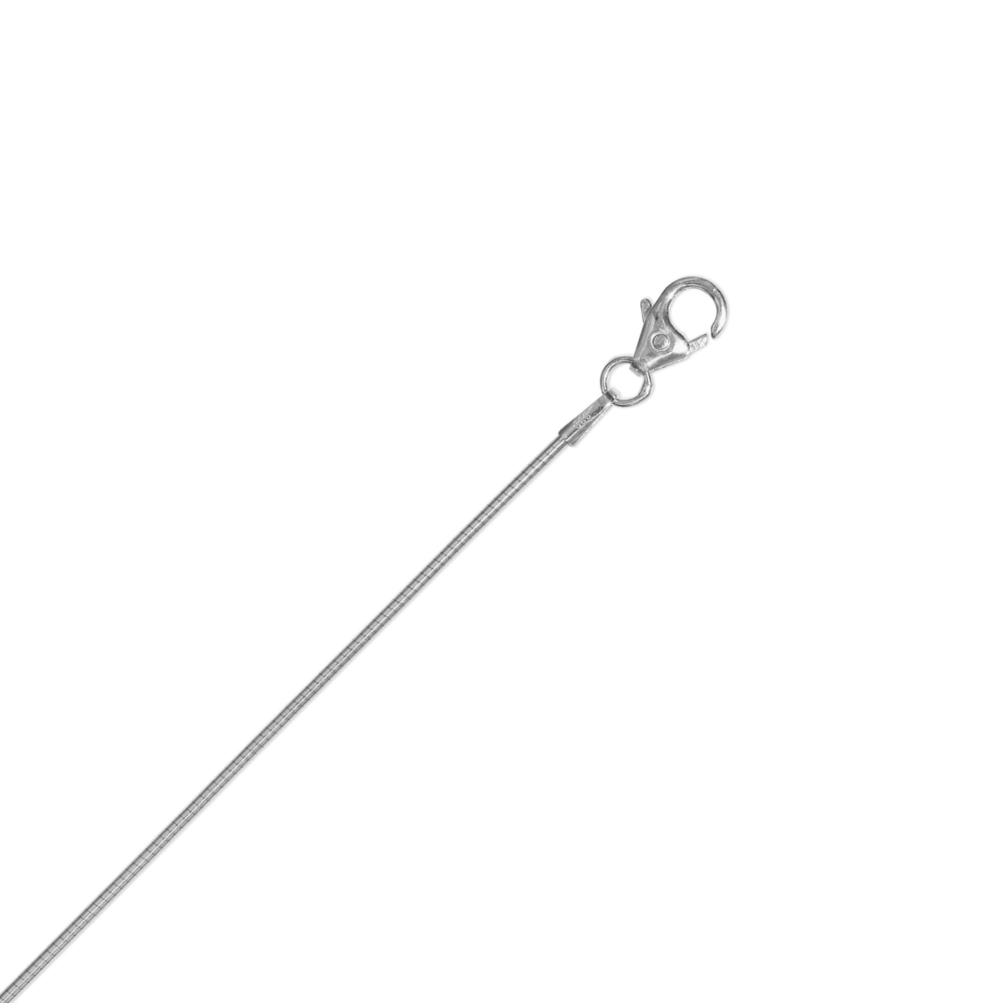 Goldkette ONE ELEMENT "Halskette Tonda rund Reif aus 333 Weißgold Ø 1 mm" Gr. 42, silber, Halsketten, Damen, 42, Gold Weißgold 333, Gold, Weißgold 333, Goldkette, Damen Gold Schmuck Tonda rund Reif