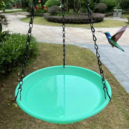 2-in-1-Vogelfutterschale mit 7 Farben, Vogelfutterspender für den Außenbereich, geeignet für die Tierwelt im Garten, Vogelbad, Trinkwasser und die Fütterung zu Hause
