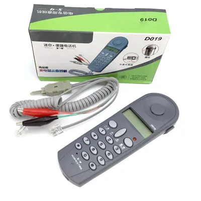 Corded Phone Test Telephone, D019 Landline Telephone with Caller Display Phones with Big Button for