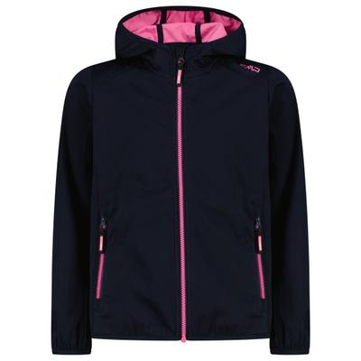 CMP - Girl's Jacket Fix Hood Light Softshell - Softshelljacke Gr 164 schwarz/blau Image