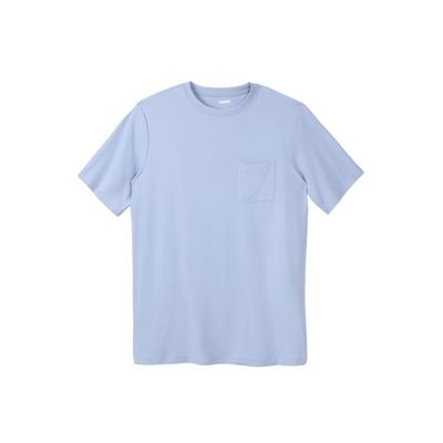 Men's Big & Tall Ultra-Soft Pajama Crewneck Tee by KingSize in Light Blue (Size 4XL)