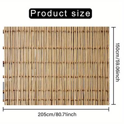 TEMU 1pc Bamboo Backdrop Banner Backdrop Photography Wall Live Streaming Background, Party Decoration, Birthday Anniversary And Room, Garden, Yard Decoration Reusable For Outdoor Indoor