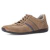 Sneaker PIUS GABOR, Herren, Gr. 9,5 (44), braun (hellbraun), Veloursleder, Lederimitat, sportlich, Schuhe, Freizeitschuh, Halbschuh, Schnürschu mit Logo, Weite G (=weit)