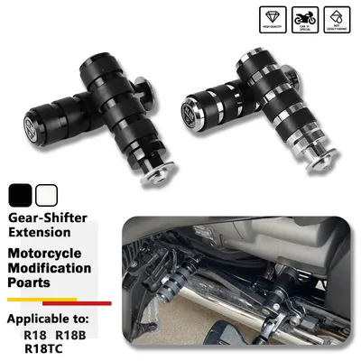 Shifter Peg & Rear Brake Lever Pin Gear-Shift Enlarger Fits For BMW R 18 Classic 100 Years R18B R18