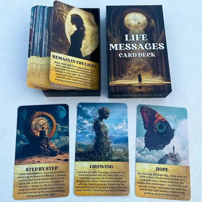 Life Messages Oracle Cards, Life Guide Tarot Deck, Clarity Cards, Suitable For Beginners, Tarot