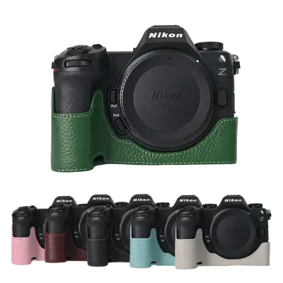Z63 Genuine Leather Camera Half Body Case For Nikon Z6III Z6 Mark III Battery Opening Bottom Cover