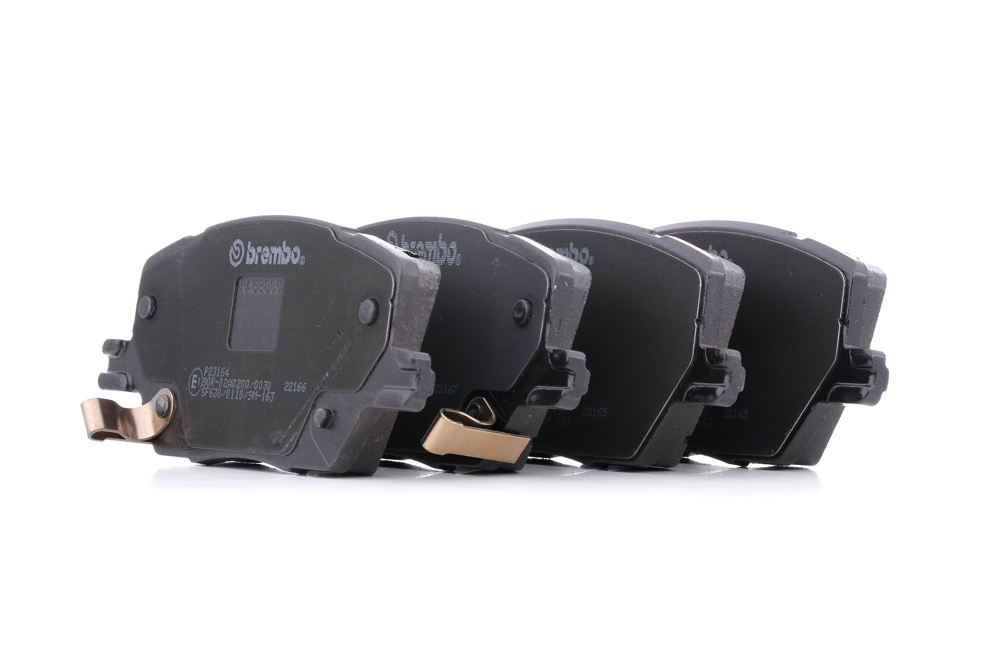 BREMBO Bremsbelagsatz FIAT,JEEP,ALFA ROMEO P 23 164 52094174,68273005AA,77367518 68346986AB,K68346986AA,K68379582AB,00K68379582AA,2AMV3886AB Image