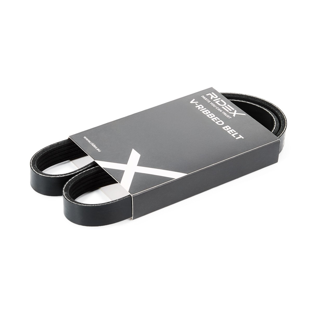 RIDEX Keilrippenriemen FIAT,PEUGEOT,CITROËN 305P0296 117206F900,96165809,7644467 Rippenriemen 7765717,MD311554,MD363460,MZ690261,71749421,38920PY3003 Image