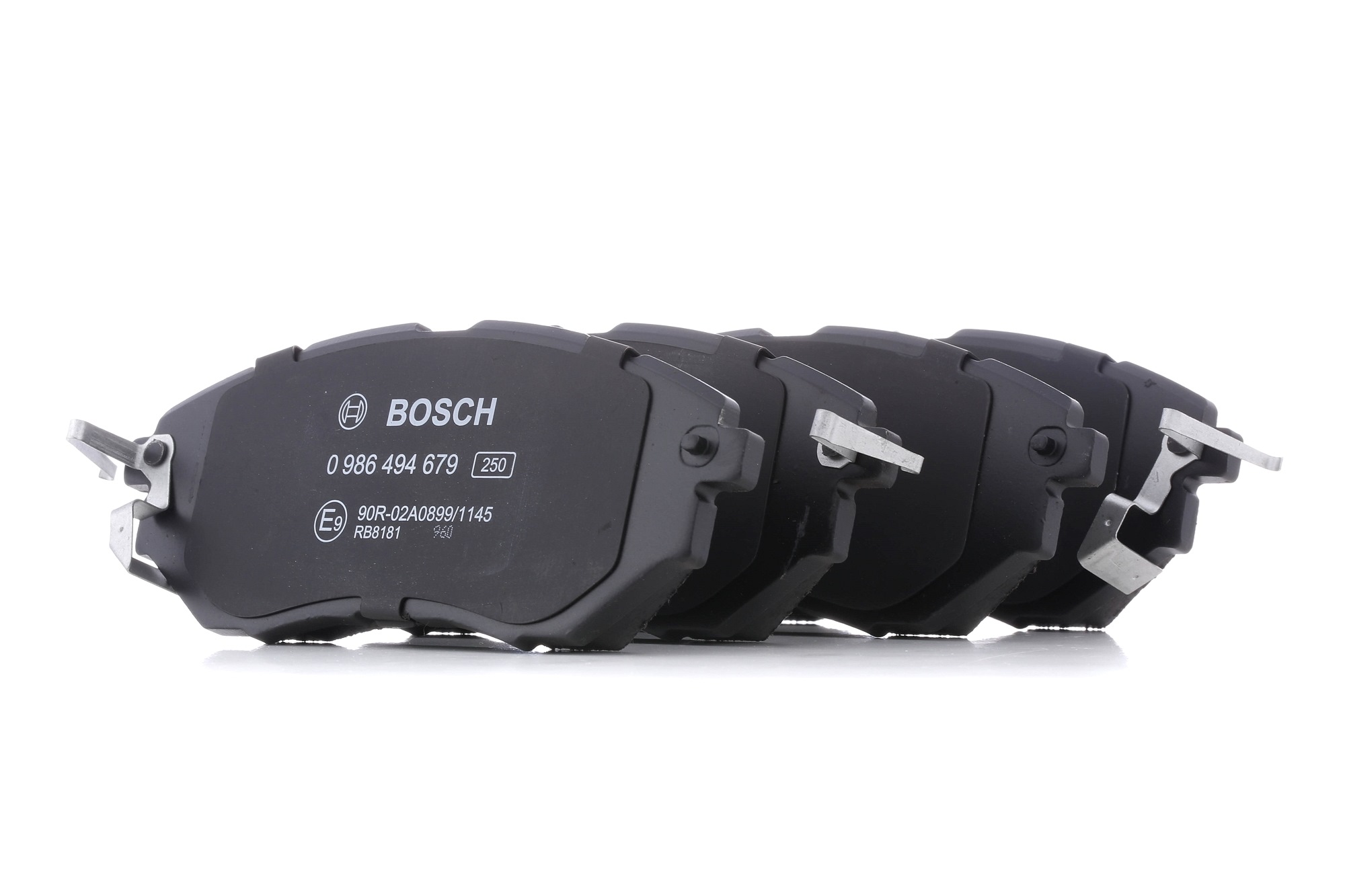 BOSCH Bremsbelagsatz SUBARU 0 986 494 679 26296AX010,26296XA000,26696AG040 26296AG051,26296AL010,26296VA010,26296VA030,26296VA050,29296AG051 Image