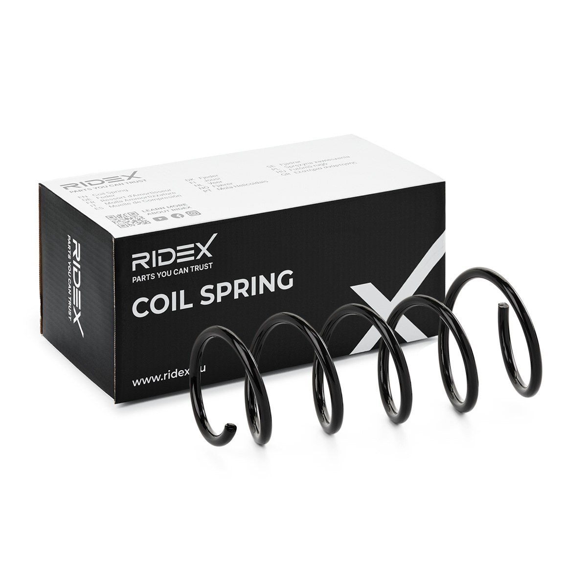 RIDEX Fahrwerksfeder RENAULT,DACIA 188C1242 540101952R,540105167R,540108433R Federn,Fahrwerksfedern,Feder,Schraubenfeder,Stoßdämpfer Feder Image