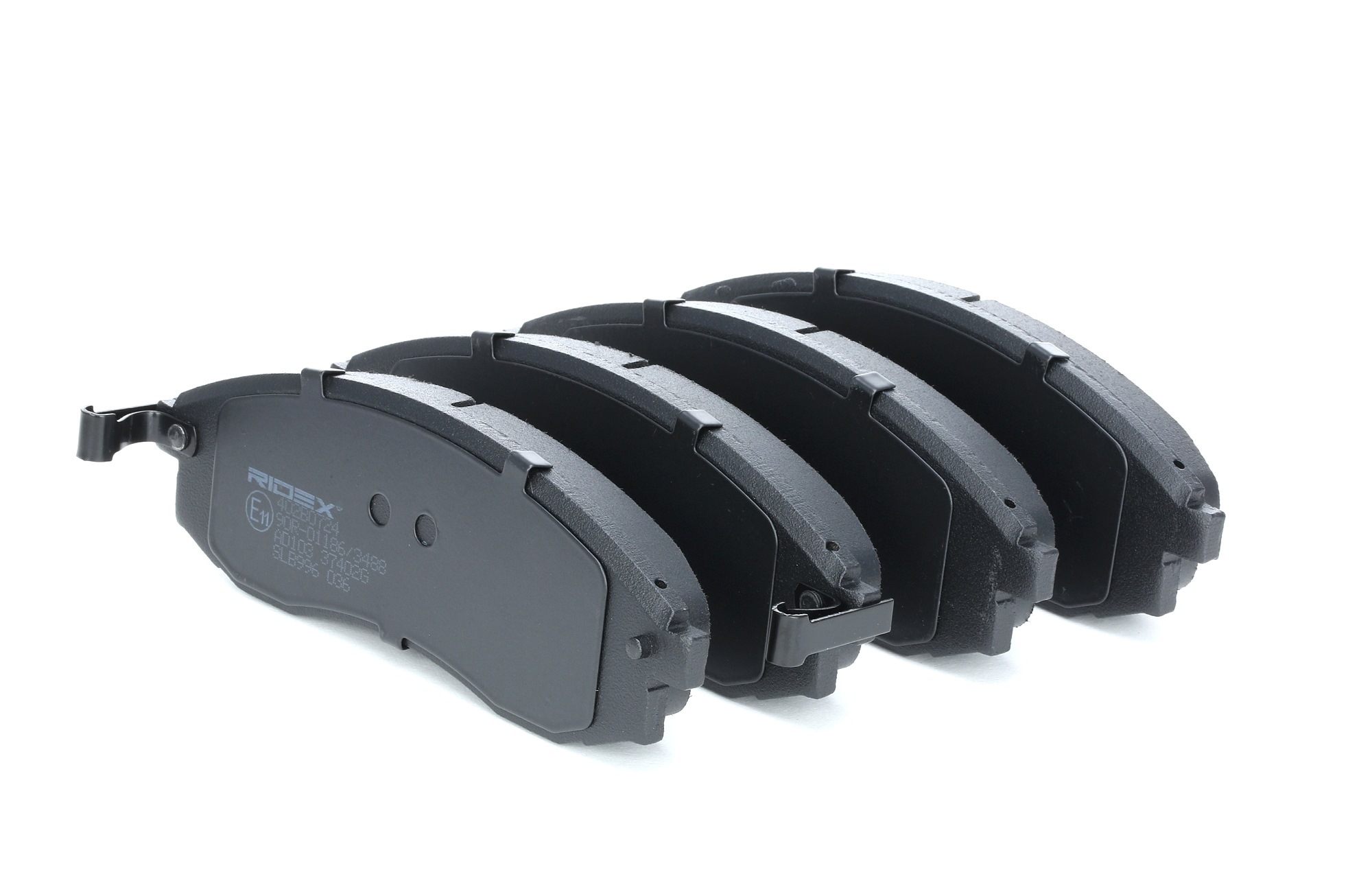 RIDEX Bremsbelagsatz HYUNDAI,NISSAN,MITSUBISHI 402B0724 410601E090,4106038U90,AY040NS042 AY040NS049,AY040NS097,AY040NS842,MN102617,410603L190 Image