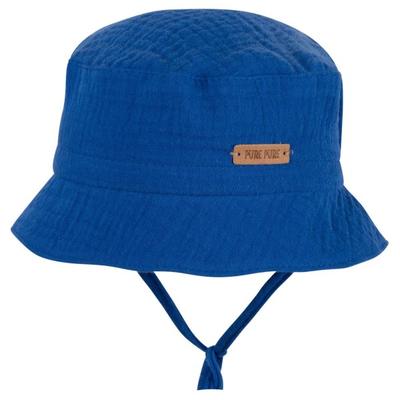 Pure Pure - Kid's Binde-Hut Mull - Hut Gr 43 cm blau Image