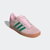 Sneaker ADIDAS ORIGINALS "GAZELLE KIDS", Gr. 37, clear pink, court grün, bliss pink, Leder, sportlich, Schuhe
