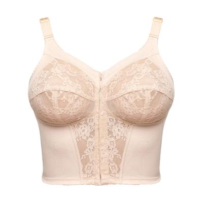 Longline-BH SUSA "Longline BH Classics", Damen, Gr. 100, Cup D, beige (shell), Spitze, Obermaterial: 65% Polyamid PA. 25