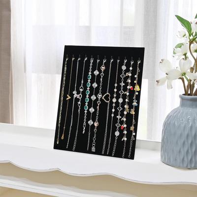 2 Pcs Set 12-Hook Bracelet Display with Easel Stand, Jewelry Display Organizer for Bracelets - S