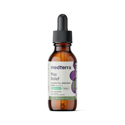 Max Relief Hemp Oil Tincture, Chocolate Mint, 1500mg by Medterra
