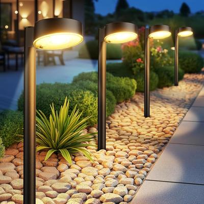 TEMU 8 Pack Upgraded Led Solar Outdoor Lights, Bright Solar Garden Lights, Automatic Outdoor Solar Lights, For Lawn Terrace Walkways Image