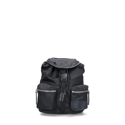 Logo Plaque Buckled Backpack - Black - Premiata Backpacks