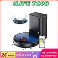 ILIFE T10s Robot aspirapolvere, aspirapolvere e mocio 2 in 1, stazione di autosvuotamento, aspirazione 3000Pa, sacco antipolvere da 2,5 litri, App e controllo vocale