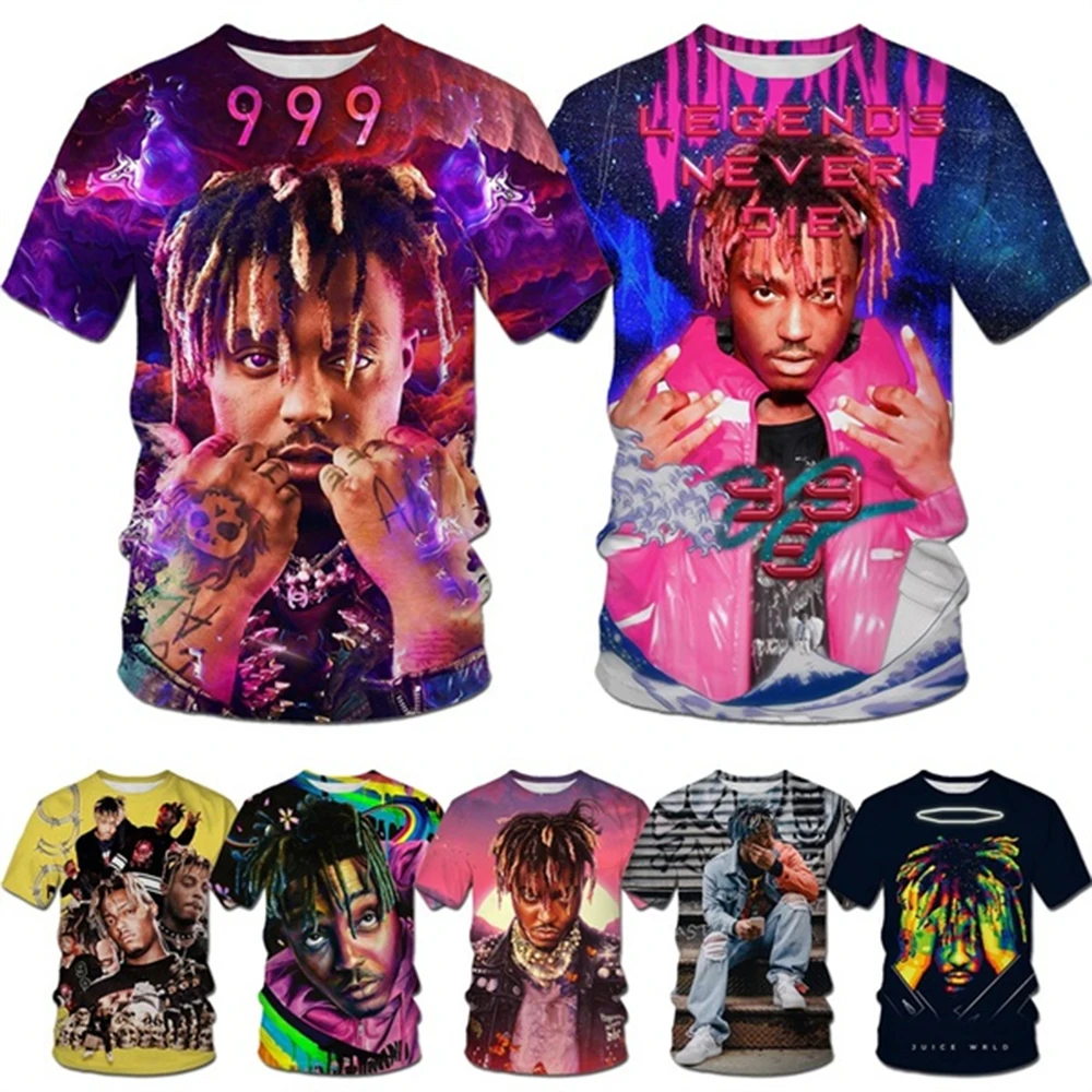 Gedenk sänger kreatives Muster 3d Hip Hop cooles T-Shirt Sommer Männer coolen Stil Street Wear T-Shirt Image