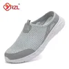 YRZL Herren Halbe Hausschuhe Sommer Atmungsaktives Mesh Herrenschuhe Outdoor Casual Wanderschuhe