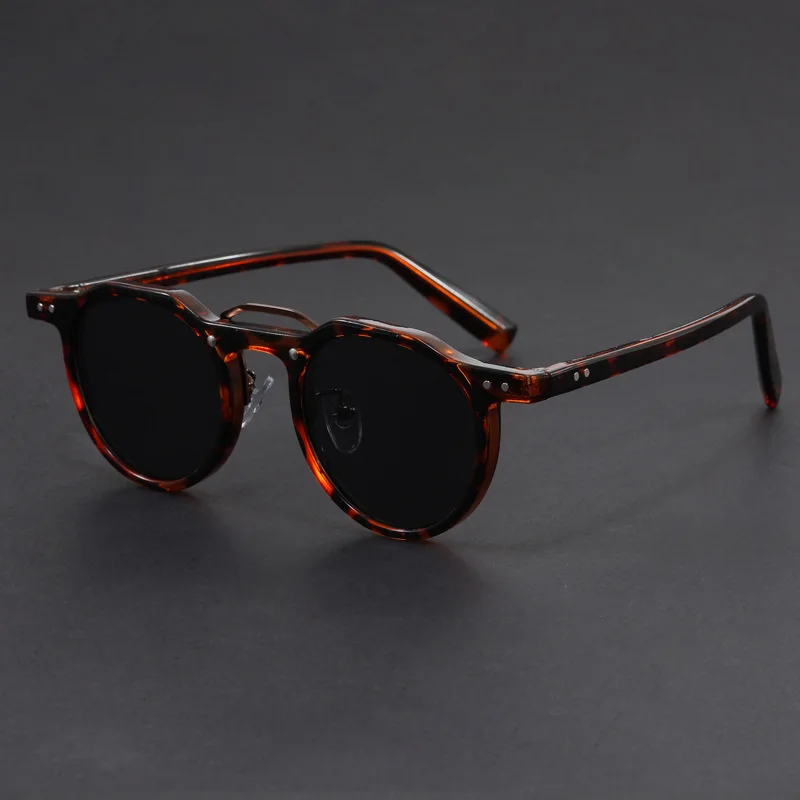 Lunettes de soleil à monture ronde vintage classiques pour hommes et femmes, lunettes de soleil de style punk hip-hop, lunettes de soleil rétro, lunettes de mode UV400