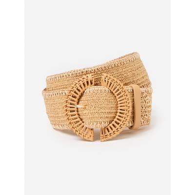 J.McLaughlin Women's Millie Grasscloth Belt Natural, Size Medium/Large