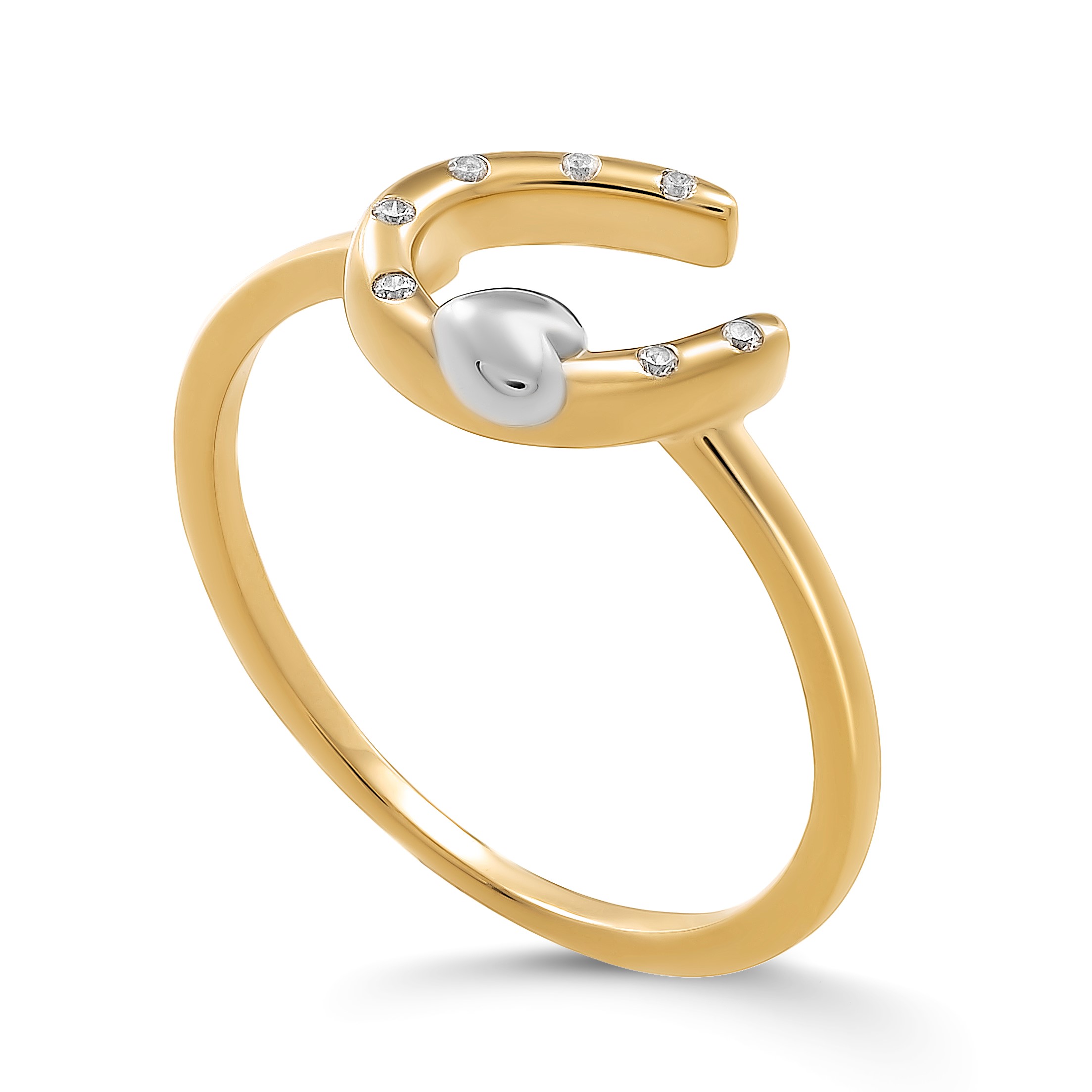 Orphelia 'Aurora' Damen-Ring aus 925er Sterlingsilber – Silber/Gold ZR-7525/G