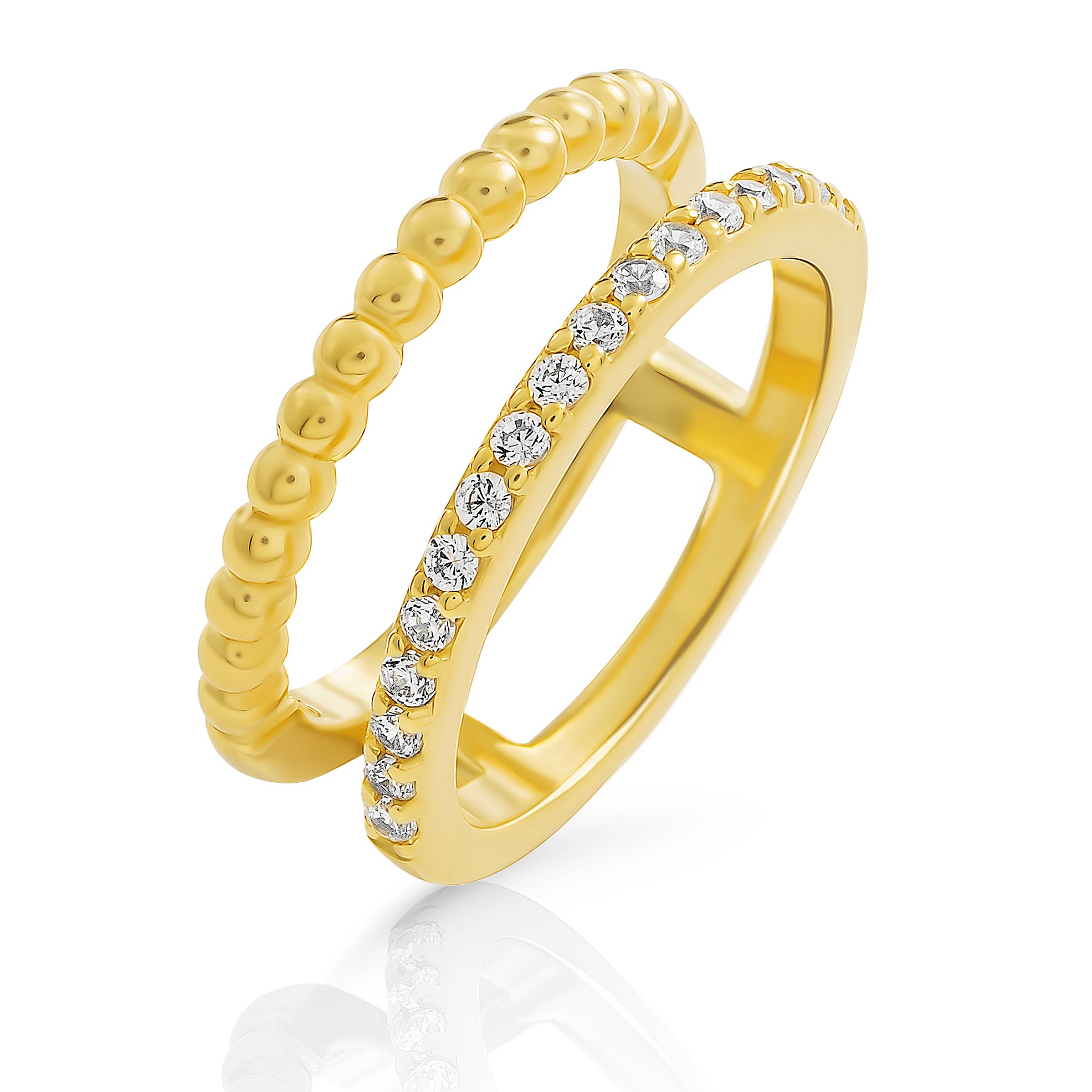 Orphelia 'Chic' Damen-Ring aus 925er Sterlingsilber – Gold ZR-7537/G