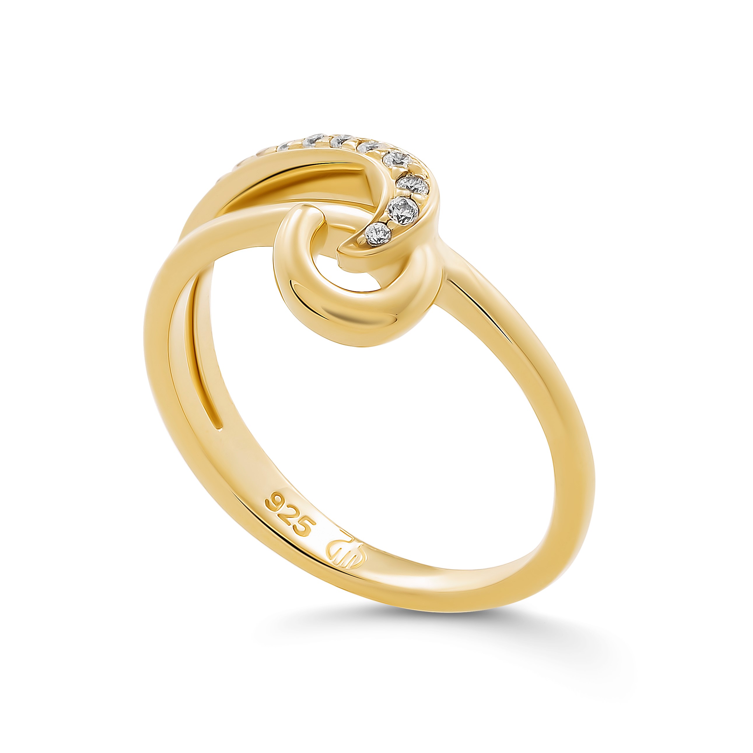 Orphelia 'Ida' Damen-Ring aus 925er Sterlingsilber – Gold ZR-7521/G