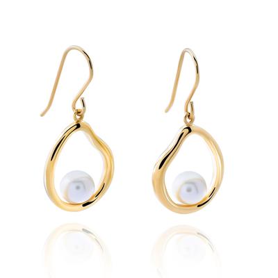Orphelia 'Baptiste' Damen 925 Sterling Silber Tropfenohrringe - Gold ZO-7507/G Image