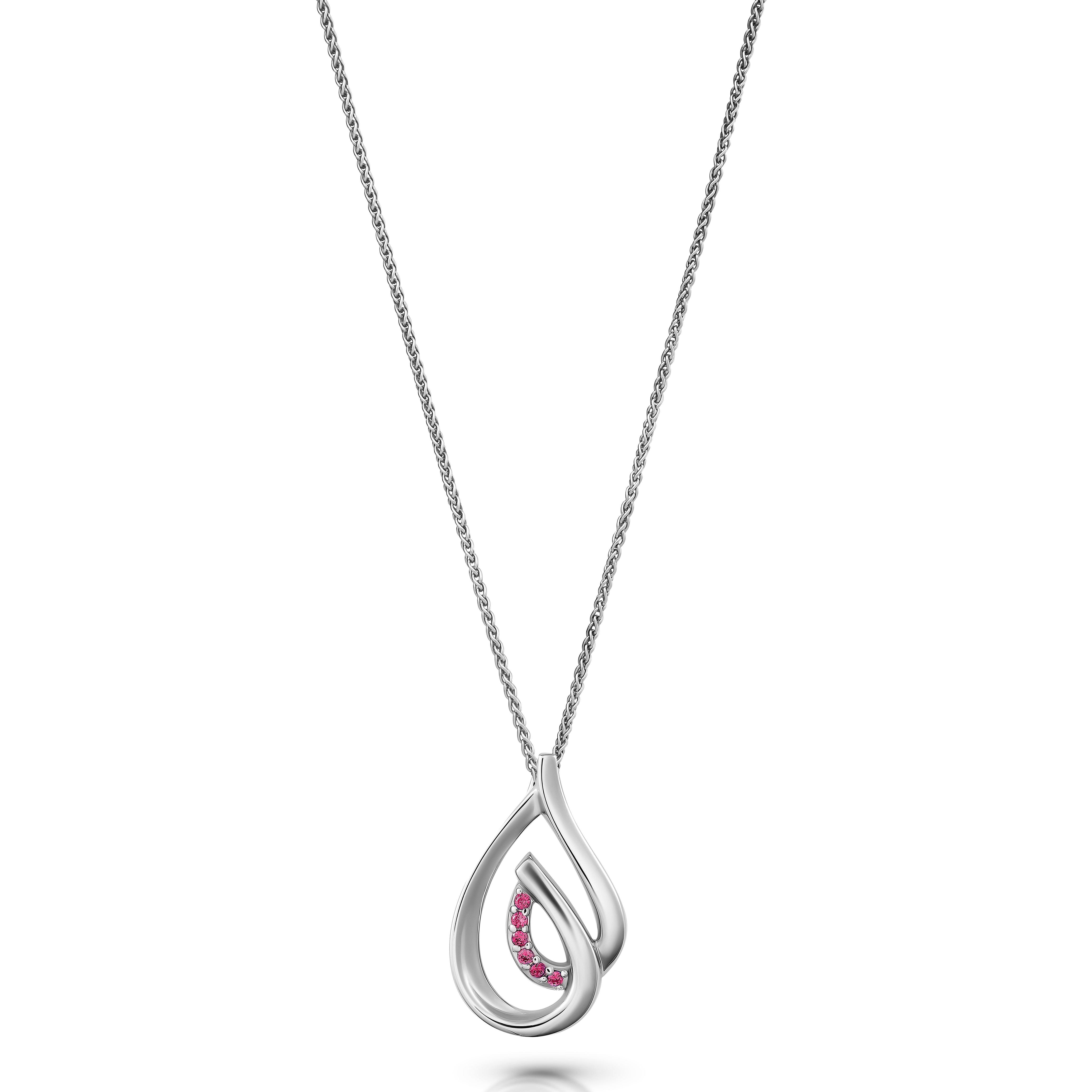 Orphelia 'Dazzle' Damenkette mit Anhänger aus 925er Sterlingsilber – Silber ZH-7518/R Image