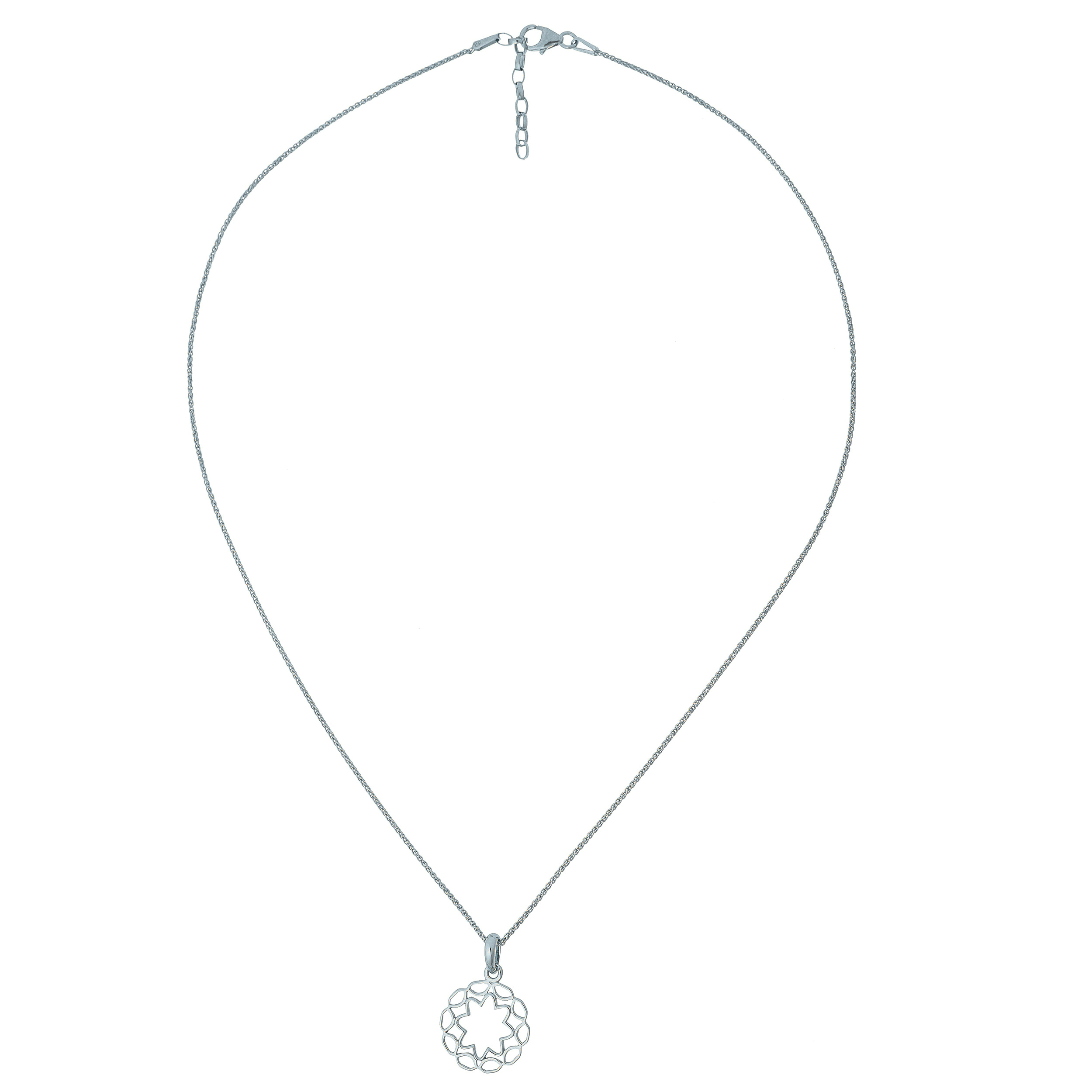 Orphelia 'Jasmine' Damenkette mit Anhänger aus 925er Sterlingsilber - Silber ZH-7076 Image