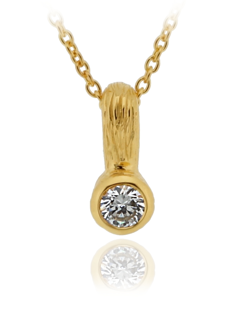 Orphelia Damen-Kette aus 925er Sterlingsilber mit Anhänger – Gold ZH-6025/2 Image