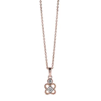 Orphelia Damen-Kette aus 925er Sterlingsilber mit Anhänger – Rosé ZH-6032/1 Image
