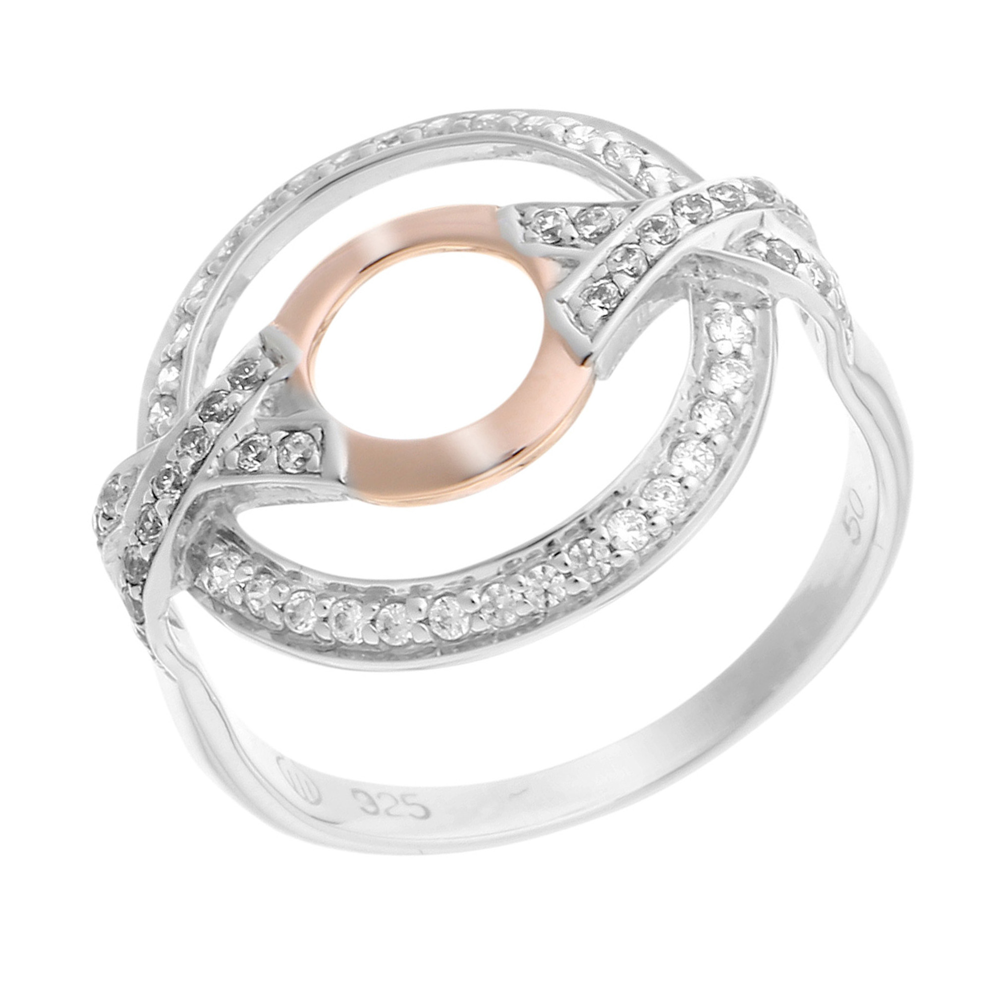Orphelia Damen-Ring Sterling-Silber 925 – Silber/Rosé ZR-7095/1