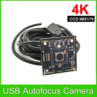 4K 8MP USB Autofocus Camera Module CCD IMX179 Sensor No Distortion Lens UVC OTG Plug and Play For