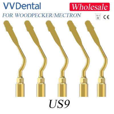 VVDental Dental Piezo Surgery Tip US9 Scaler Implant Exhaust Tips for Mectron,EMS,Woodpecker Cutter