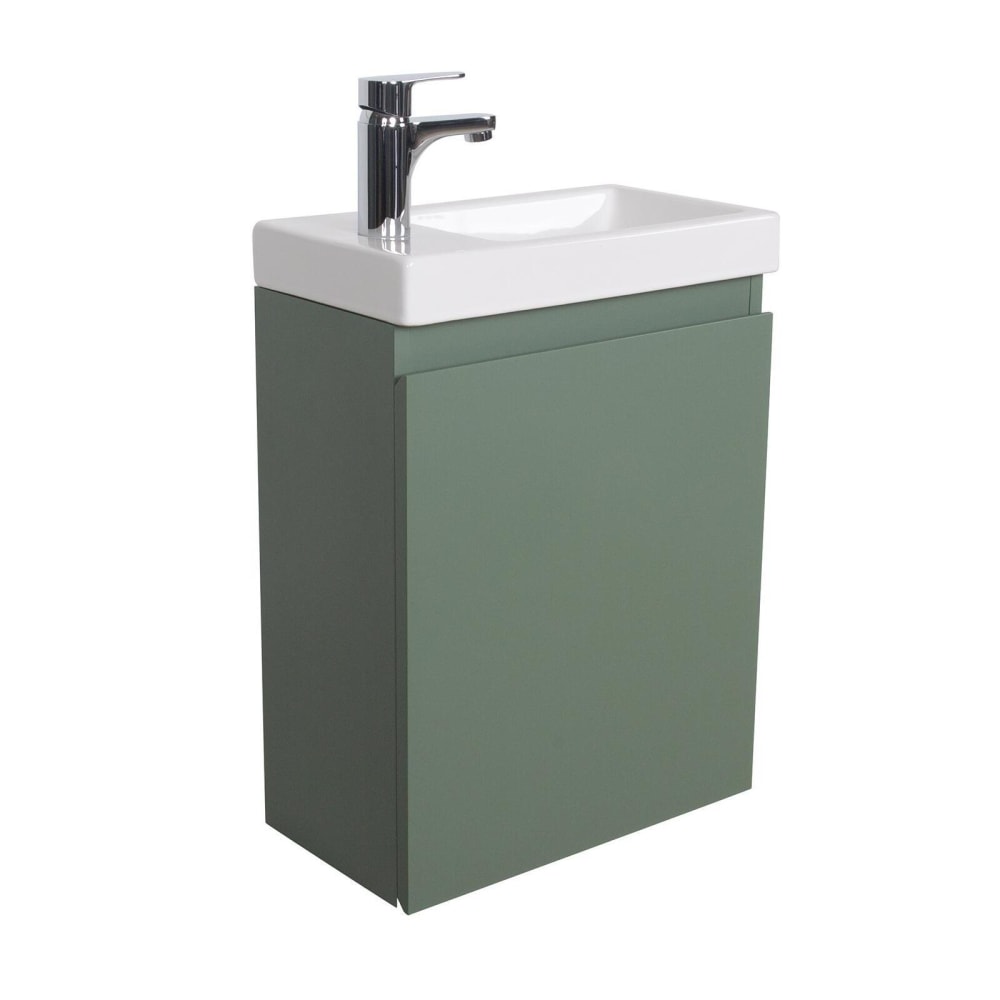 Meuble lave-mains + robinet noir