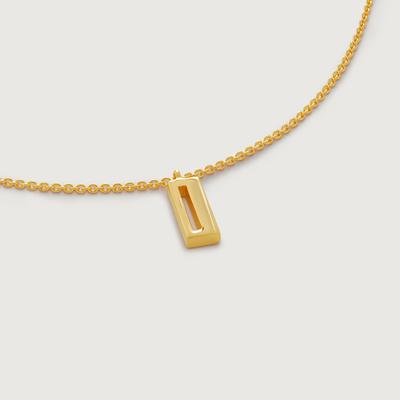 Gold Initial I Chain Necklace