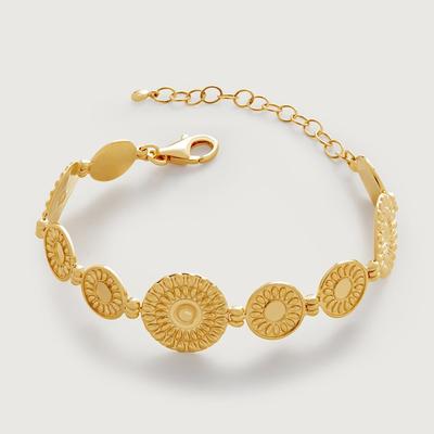 Gold Juno Disc Bracelet