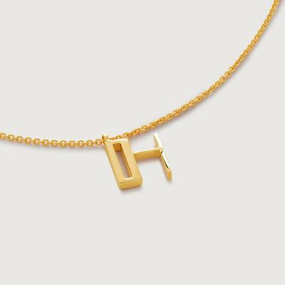 Gold Initial H Chain Necklace